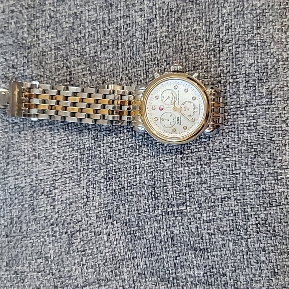 Michele women's Diamond Accent Two-Tone watch - Picture 5 of 8